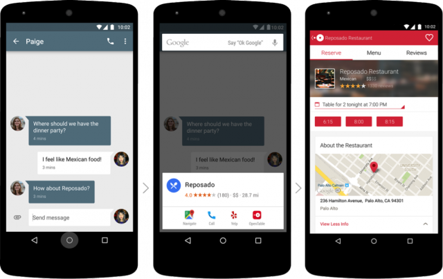 Google On Tap in action